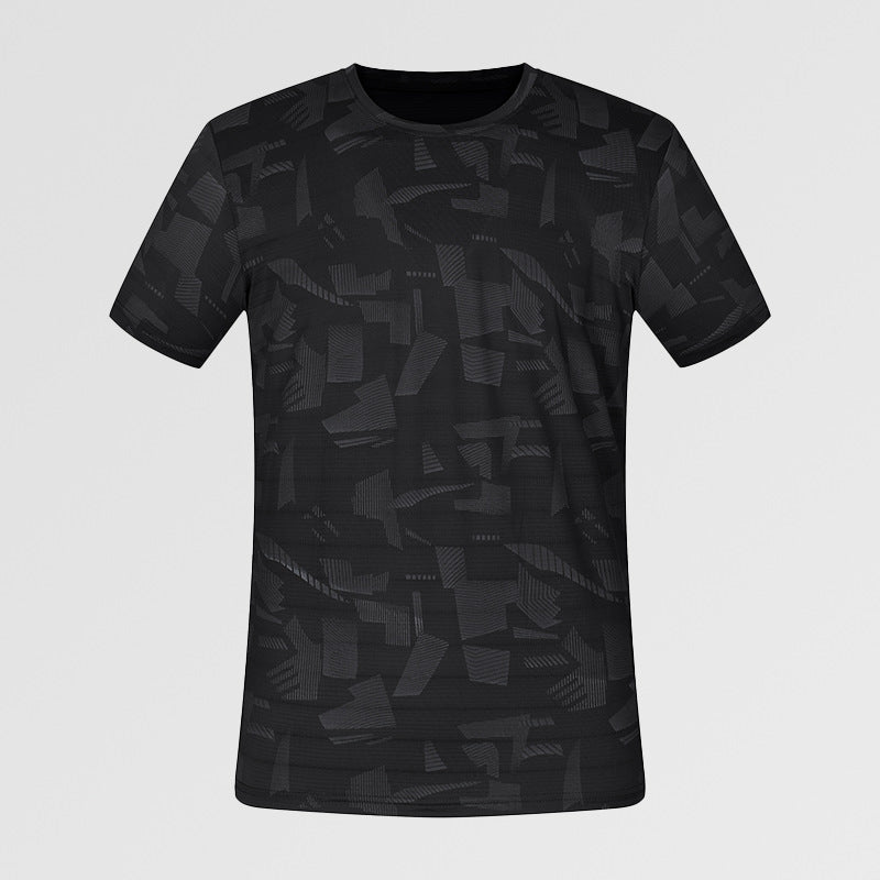 Camiseta Deportiva para Hombre con y Secado Rápido Deportiva Negro