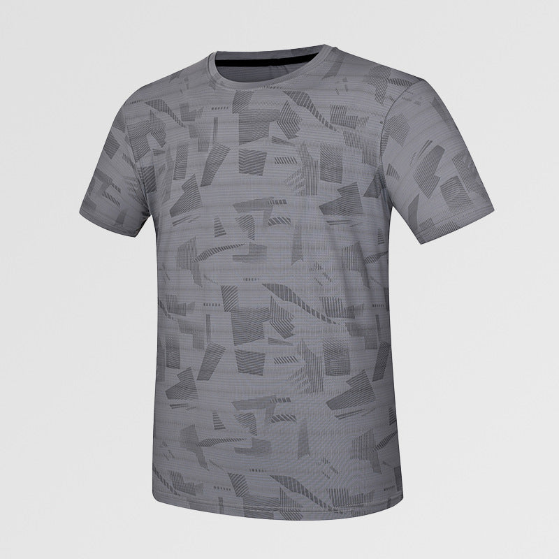 Camiseta Deportiva para Hombre con y Secado Rápido Deportiva Gris claro